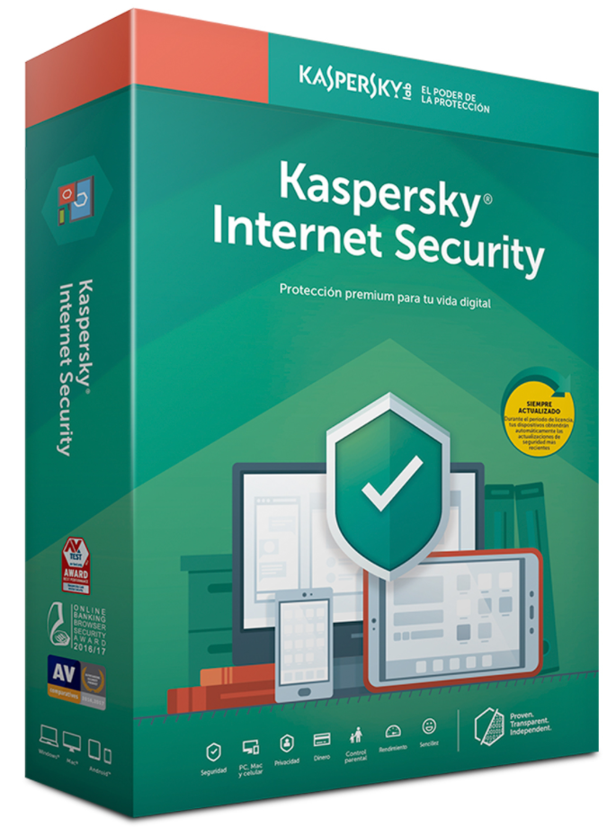Licencia Kaspersky Internet Security 1 año 1 PC