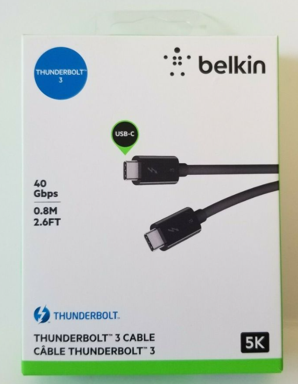 Cable Belkin Thunderbolt 3 40gbps 5K