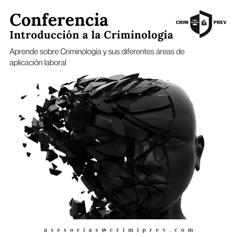 Conferencia: Introducción a la Criminología Aplicada + porta gafetes