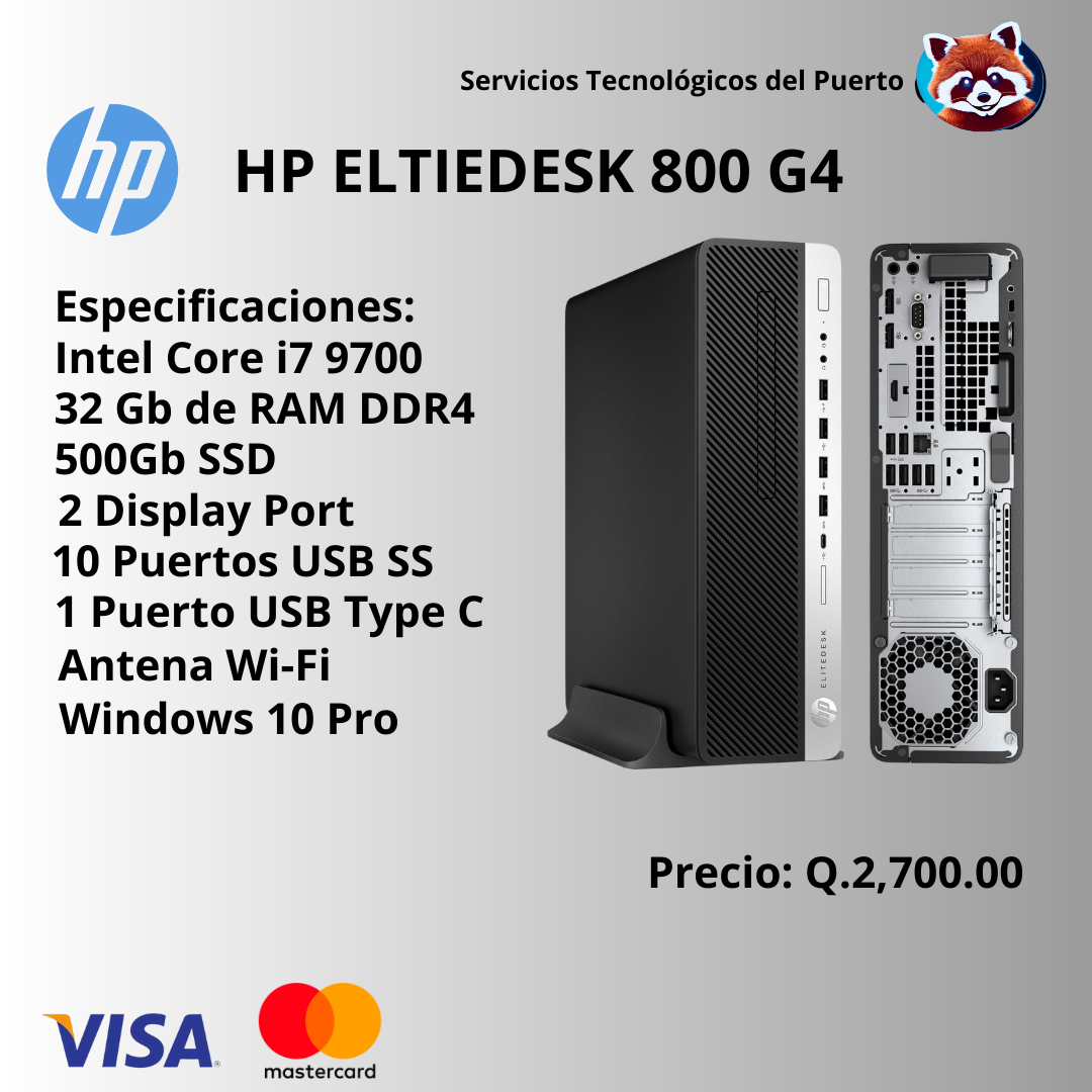 HP ELITEDESK 800 G5 INTEL CORE I7