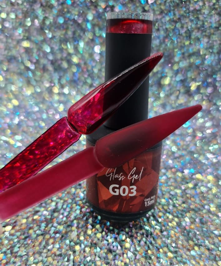 GLASS GEL G03 (Rojo) 15ml