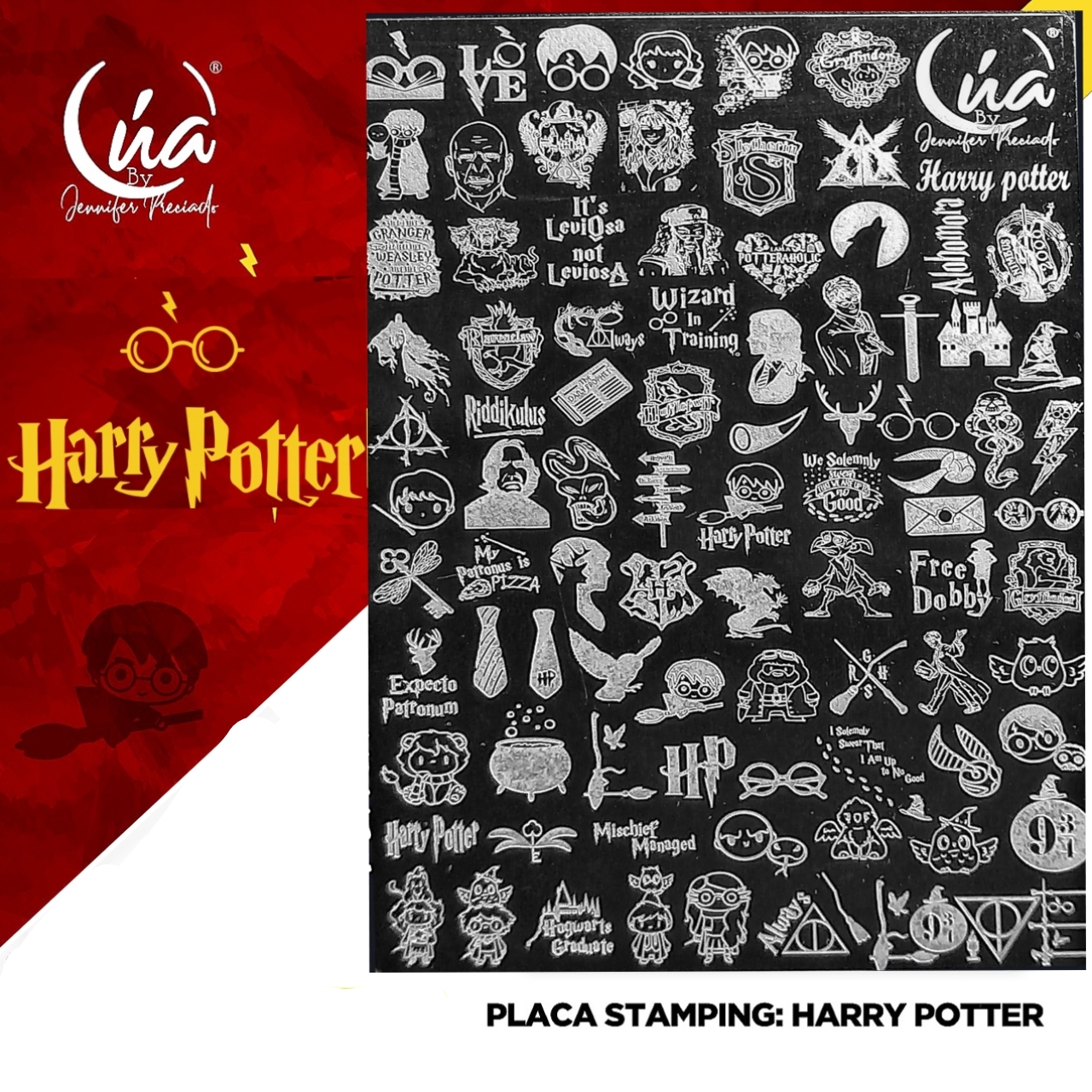 PLACA STAMPING - HARRY POTTER