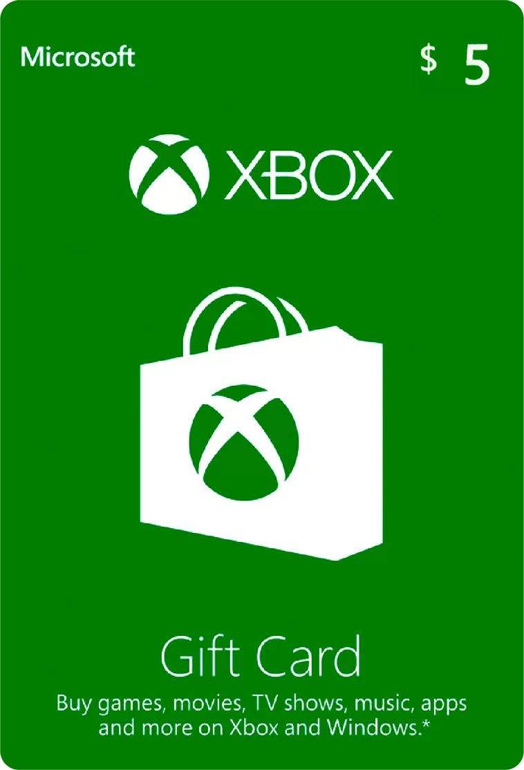 Xbox Live gift card - 5 USD