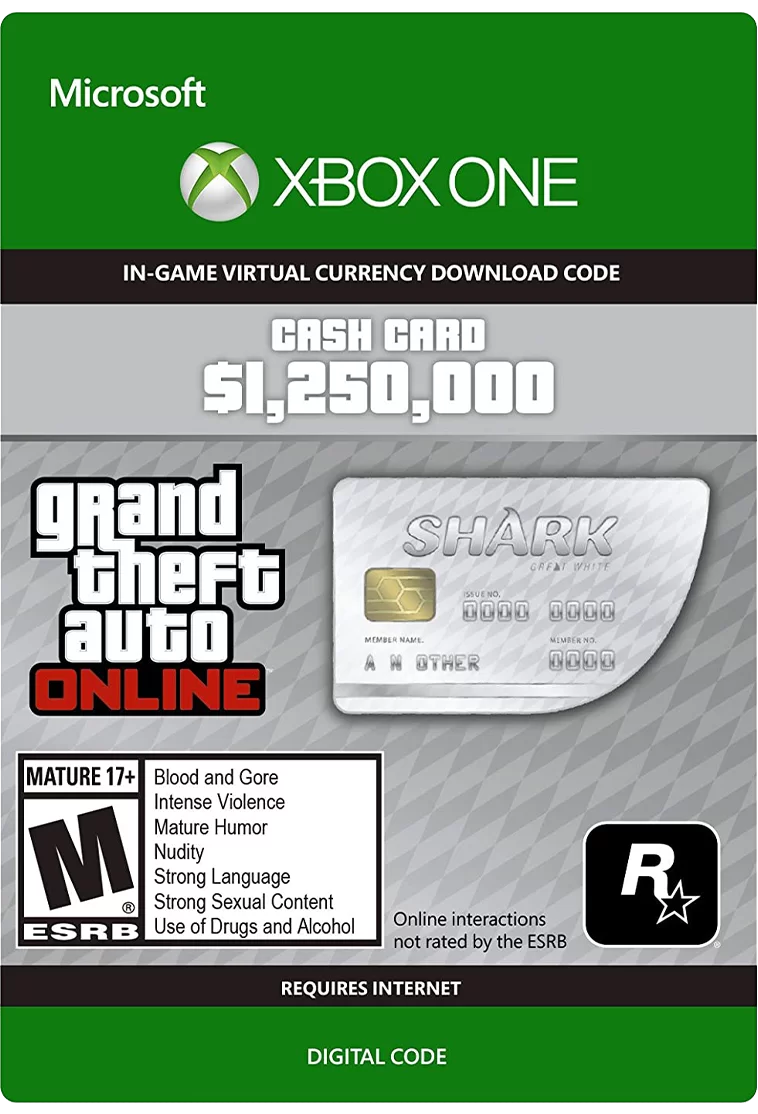 GTA ONLINE: GREAT WHITE SHARK CASH CARD XBOX GLOBAL