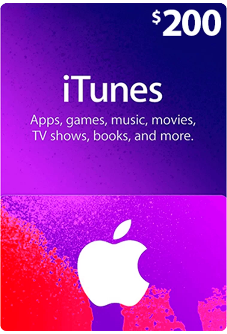 iTunes  gift card - 200 USD
