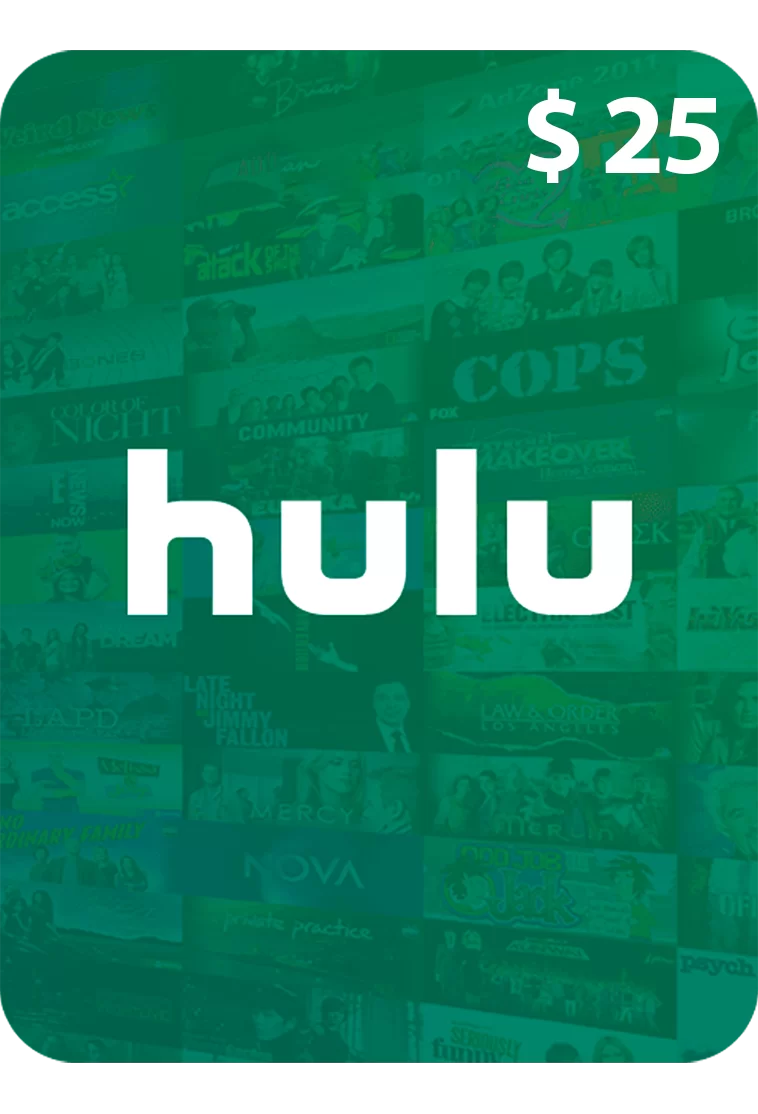 Hulu Plus gift card - 25 USD