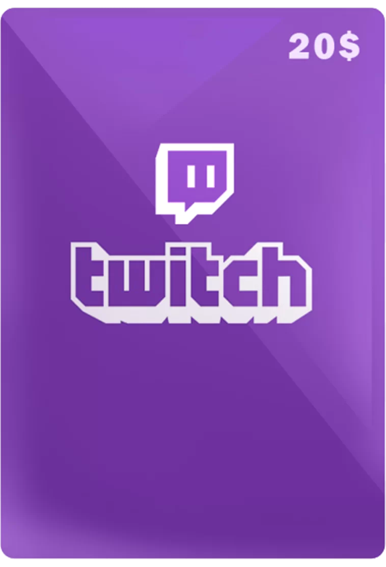 twitch  gift card - 20 USD