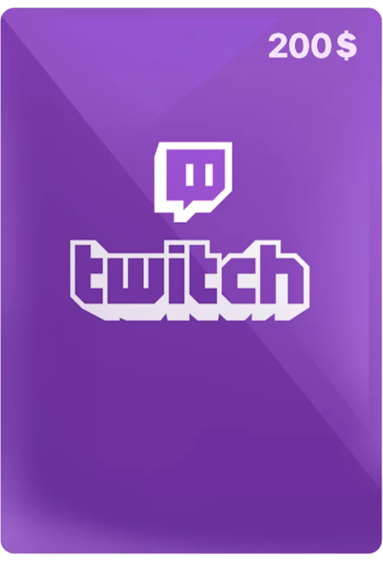 twitch  gift card - 200 USD
