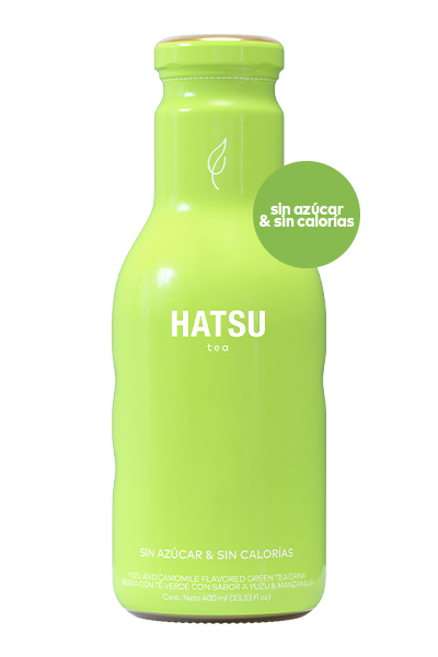 Hatsu té verde con yuzu y manzanilla 400 ml
