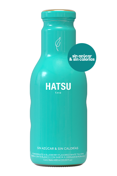 Hatsu té blanco con granada y mora azul 400ml