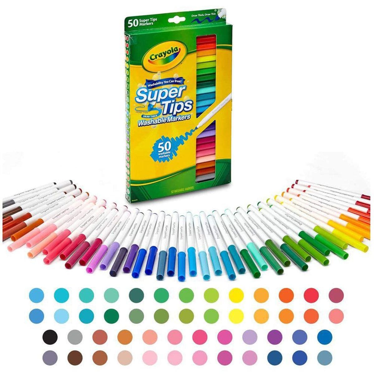 Marcadores Crayola Super Tips 50 Colores