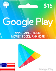 Google Play USD 15 Gift Card US