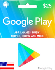 Google Play USD 25 Gift Card US