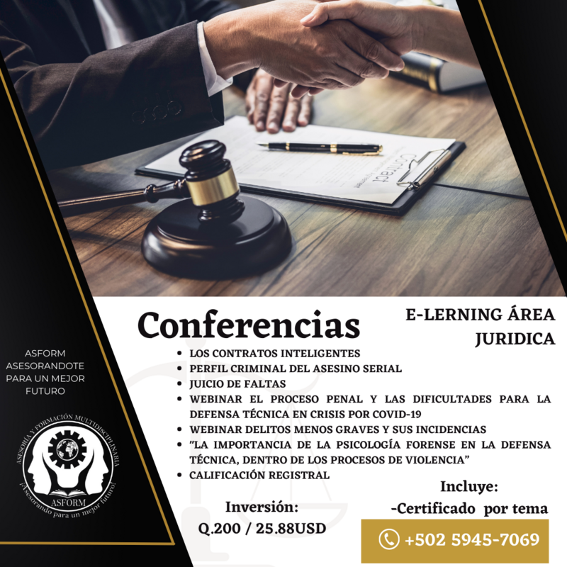 Conferencias E-learning Área Jurídica 1