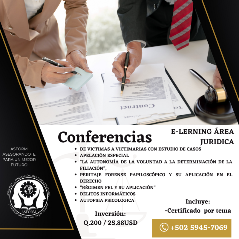 Conferencias E-learning Área Jurídica 2